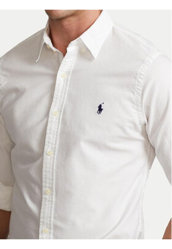 Polo Ralph Lauren Koszula Classics 710736557 Biały Slim Fit. Typ kołnierza: polo. Kolor: biały. Materiał: bawełna