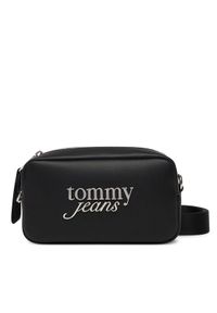Tommy Jeans Torebka Tjw Bold Script Camera Bag AW0AW17897 Czarny. Kolor: czarny. Materiał: skórzane