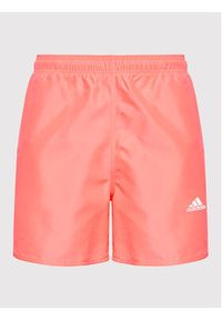 Adidas - adidas Szorty kąpielowe Solid Swim HA0380 Różowy Regular Fit. Kolor: różowy. Materiał: syntetyk #5