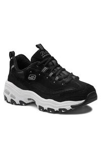 skechers - Skechers Sneakersy Biggest Fan 11930/BLK Czarny. Kolor: czarny. Materiał: materiał #8