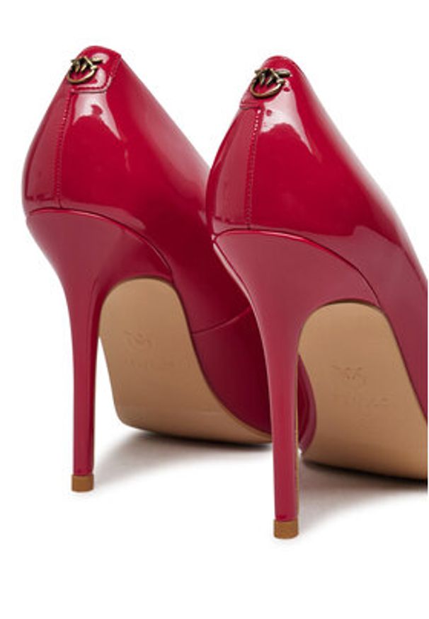 Pinko - PINKO Szpilki Juliette 09 SD0125 E002 Czerwony. Kolor: czerwony. Materiał: lakier, skóra. Obcas: na szpilce