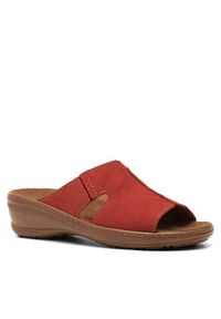 Go Soft Klapki ARC-4854-07 Czerwony. Kolor: czerwony. Materiał: nubuk, skóra #1