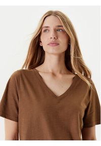 United Colors of Benetton - United Colors Of Benetton T-Shirt 3BVXD400H Brązowy Relaxed Fit. Kolor: brązowy. Materiał: bawełna