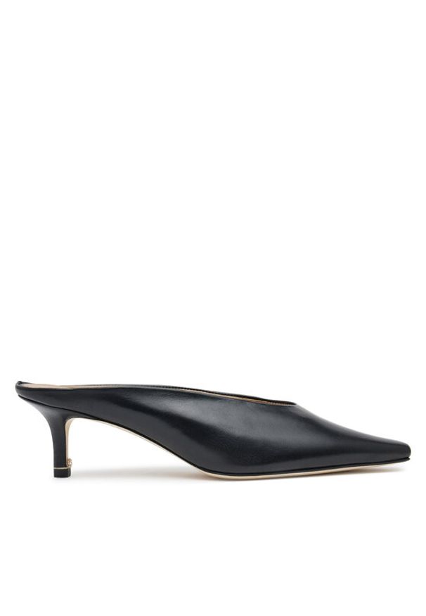 BOSS Klapki Charlize 50536294 Czarny. Kolor: czarny. Materiał: skóra
