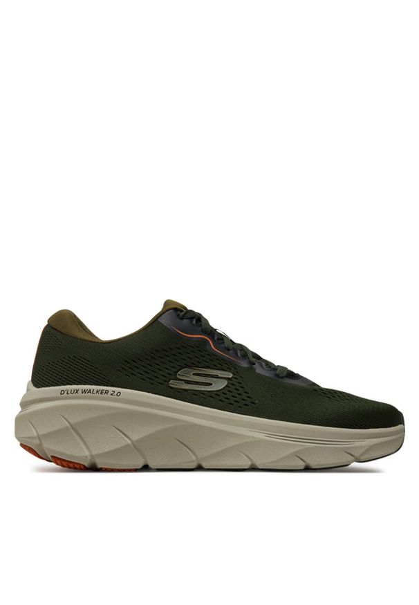 skechers - Skechers Sneakersy D'Lux Walker 2.0 232714 Khaki. Kolor: brązowy