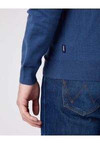 Wrangler - WRANGLER CREW KNIT DARK DENIM W8A02PXTG 112141657. Materiał: denim