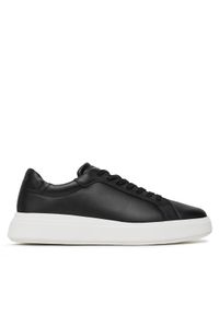 Calvin Klein Sneakersy Low Top Lace Up Lth HM0HM01016 Czarny. Kolor: czarny. Materiał: skóra #1