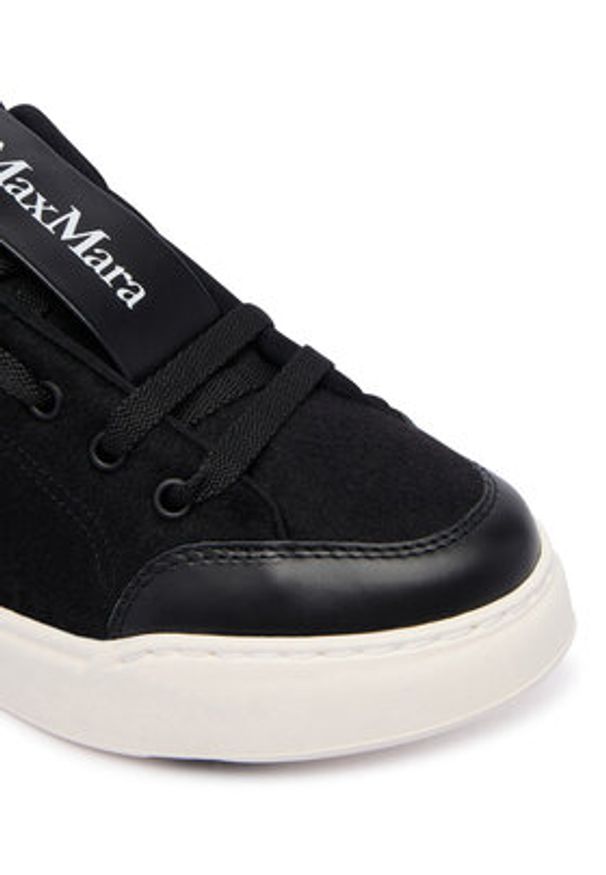 Max Mara Sneakersy Maxiwk 2524766012650 Brązowy. Kolor: brązowy. Materiał: wełna