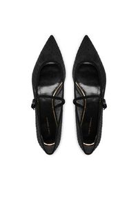Tory Burch Baleriny Double Buckle Mary Jane 164030 Czarny. Kolor: czarny. Materiał: materiał #4