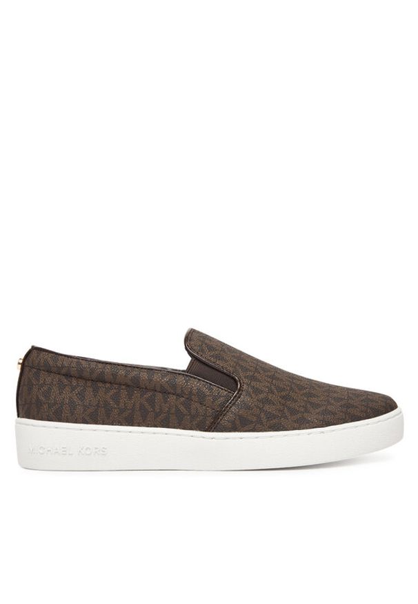 MICHAEL Michael Kors Tenisówki Keaton Slip On 43F7KTFP1B Brązowy. Zapięcie: bez zapięcia. Kolor: brązowy. Materiał: skóra