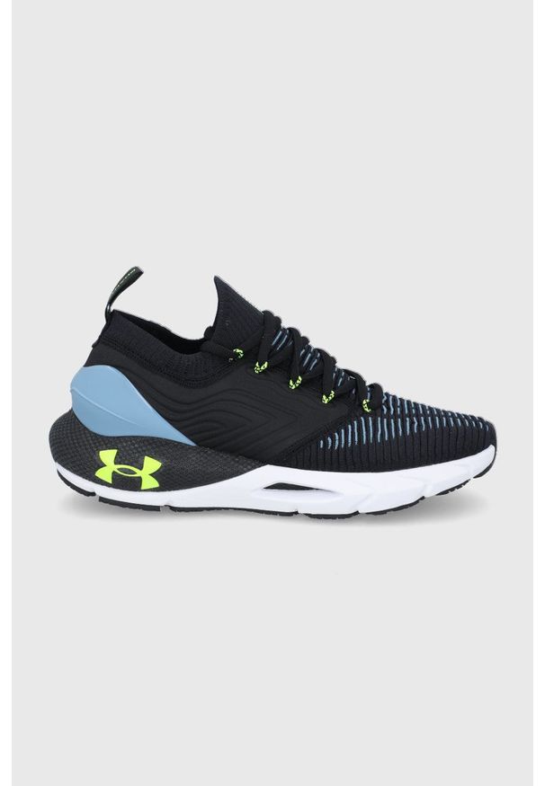 Under Armour buty do biegania Phantom 2 INKNT kolor czarny. Zapięcie: sznurówki. Kolor: czarny. Materiał: guma, tworzywo sztuczne. Szerokość cholewki: normalna. Wzór: aplikacja. Sport: bieganie