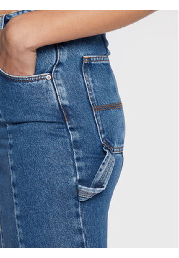 Pinko Spódnica jeansowa Gracchio 1J1119 A0A0 Niebieski Regular Fit. Kolor: niebieski. Materiał: jeans, bawełna