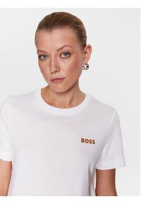 BOSS - Boss T-Shirt 50489525 Biały Regular Fit. Kolor: biały. Materiał: bawełna #4