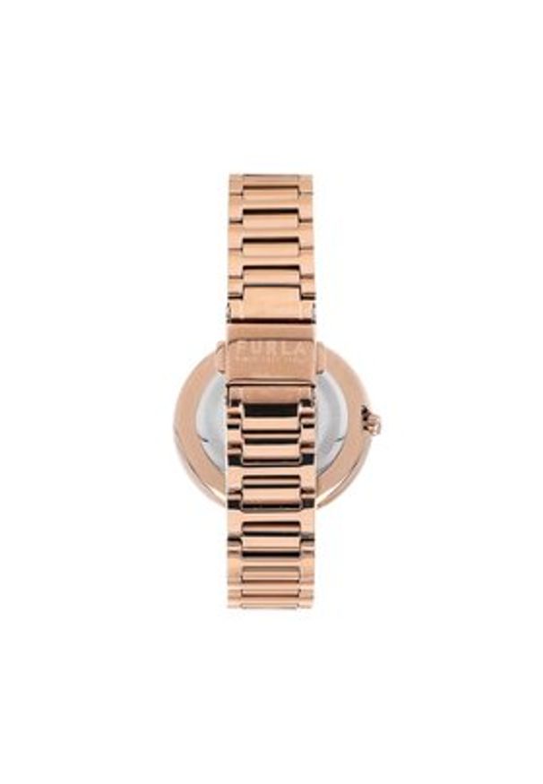 Furla Zegarek Icon Shape WW00035-K21000-1G000-1-008-20-CN-W Różowe złoto. Kolor: różowy, wielokolorowy, złoty