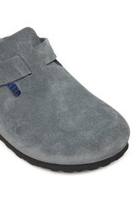 Birkenstock Klapki Boston Sfb 1030874 Szary. Kolor: szary. Materiał: skóra, zamsz #4