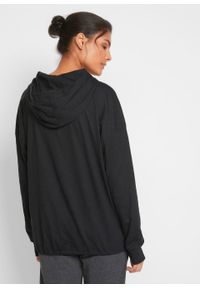 Shirt oversize z bawełny organicznej, długi rękaw bonprix czarny. Kolor: czarny. Materiał: bawełna. Długość rękawa: długi rękaw. Długość: długie #3