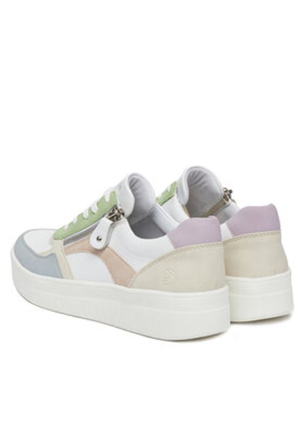Remonte Sneakersy D0J01-87 Biały. Kolor: biały. Materiał: skóra