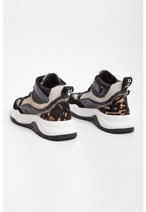 Baldinini - Sneakersy skórzane BALDININI. Materiał: skóra. Szerokość cholewki: normalna. Wzór: nadruk, motyw zwierzęcy