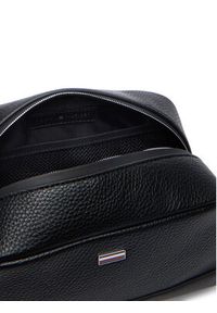 TOMMY HILFIGER - Tommy Hilfiger Kosmetyczka Th Central Washbag AM0AM14485 Czarny. Kolor: czarny. Materiał: skóra #5