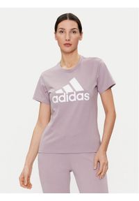 Adidas - adidas T-Shirt Essentials Logo IR5411 Różowy Regular Fit. Kolor: różowy. Materiał: bawełna