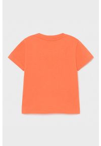 Mayoral - T-shirt dziecięcy. Okazja: na co dzień. Kolor: różowy. Materiał: bawełna, dzianina. Wzór: nadruk. Styl: casual #3