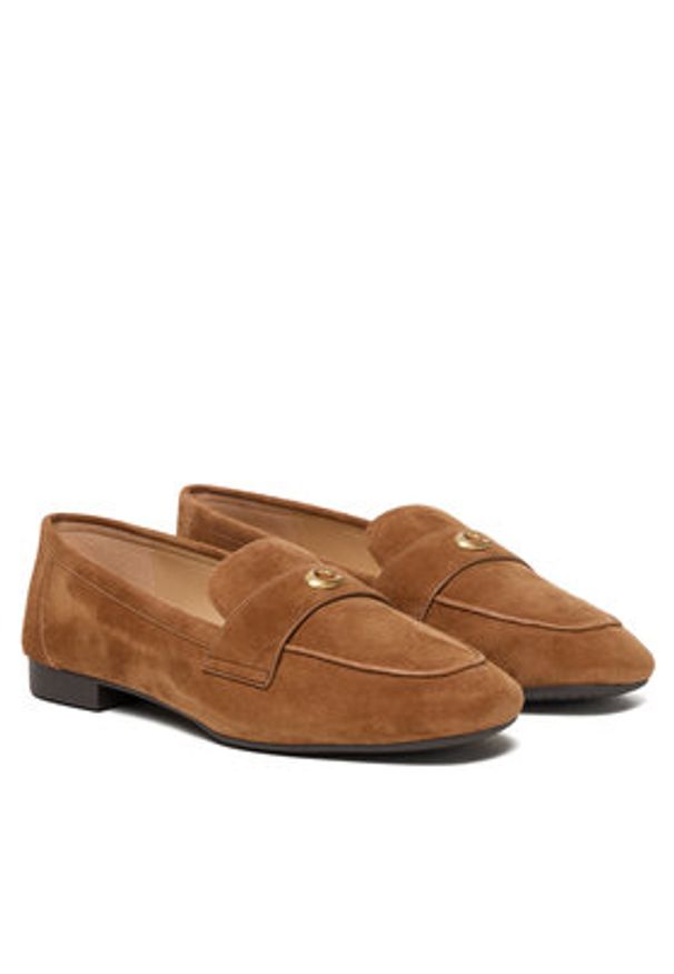 Coach Loafersy CCC82 Brązowy. Kolor: brązowy. Materiał: zamsz, skóra