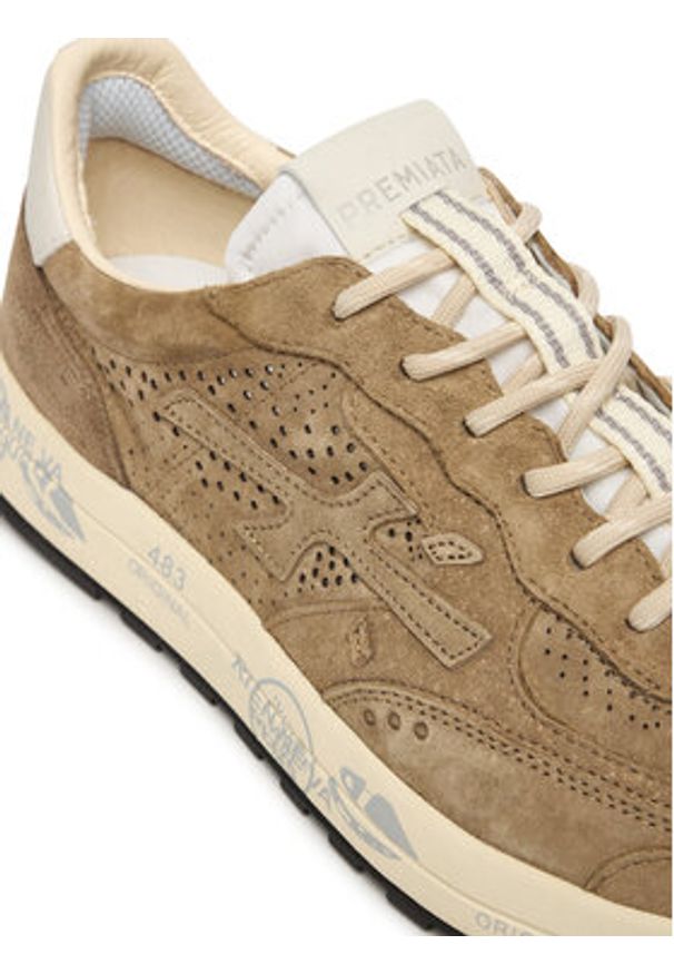 Premiata Sneakersy Nous Var 8288 Brązowy. Kolor: brązowy. Materiał: zamsz, skóra