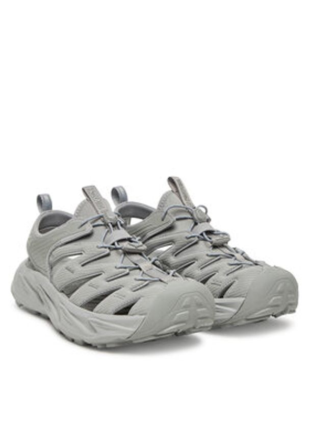 HOKA - Hoka Sandały Hopara 1123112 Szary. Kolor: szary. Materiał: skóra