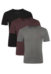 Hugo - HUGO Komplet t-shirtów Rn Triplet P 50532811 Kolorowy Regular Fit. Materiał: bawełna. Wzór: kolorowy #1