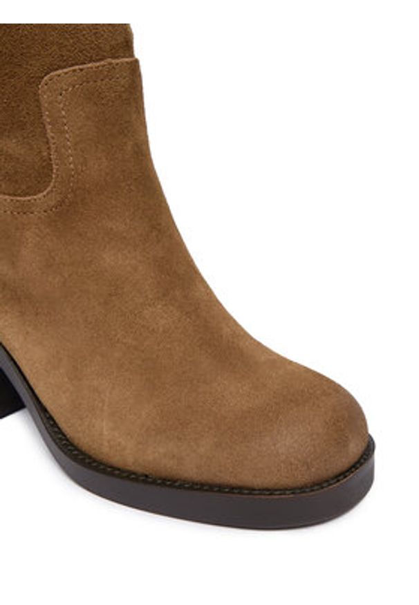 Aldo Kozaki Agraewen 14115059 Brązowy. Kolor: brązowy. Materiał: zamsz, skóra