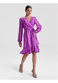 Swing Sukienka koktajlowa 5AG06500 Fioletowy Regular Fit. Kolor: fioletowy. Materiał: syntetyk. Styl: wizytowy #6