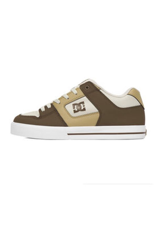 DC Shoes Sneakersy EO-PURE DC01782210 Brązowy. Kolor: brązowy. Materiał: skóra