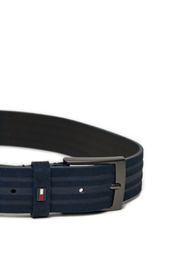 TOMMY HILFIGER - Tommy Hilfiger Pasek Męski AM0AM12820 Granatowy. Kolor: niebieski. Materiał: skóra