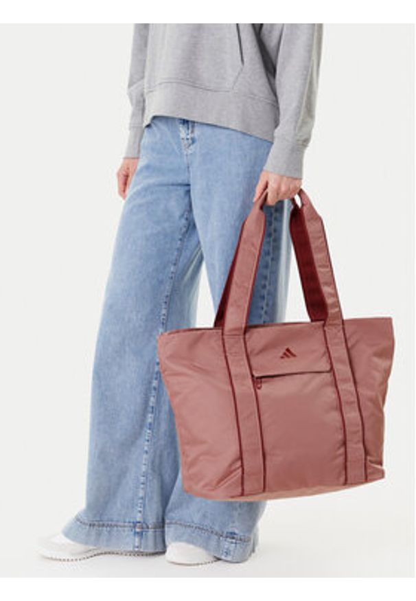 Adidas - adidas Torebka Yoga Tote JG5778 Różowy. Kolor: różowy. Materiał: materiał