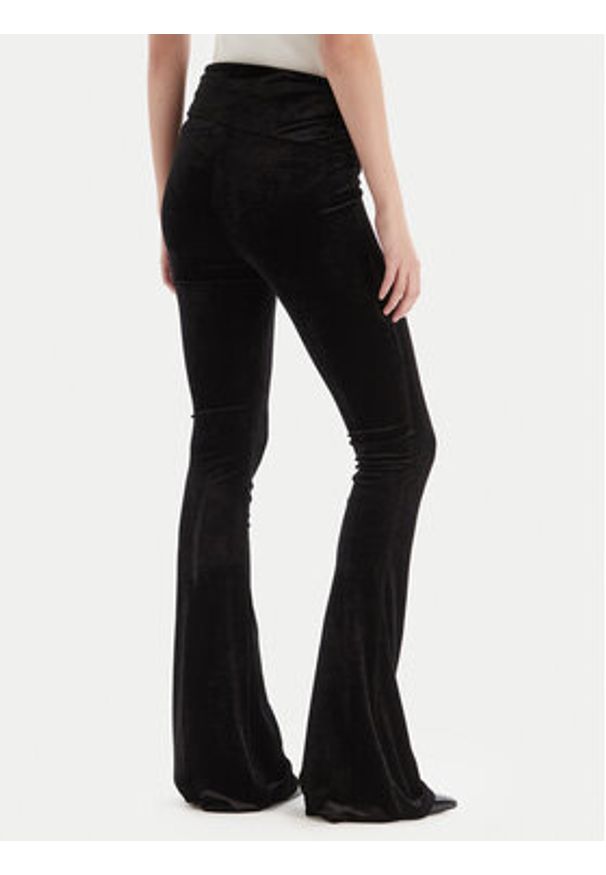 Versace Jeans Couture Legginsy 79HAC322 J0237 Czarny Slim Fit. Kolor: czarny. Materiał: syntetyk