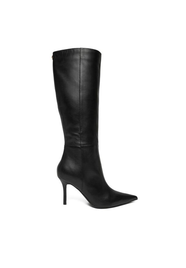 Guess Kozaki FLFGRS LEA11 Czarny. Kolor: czarny. Materiał: skóra