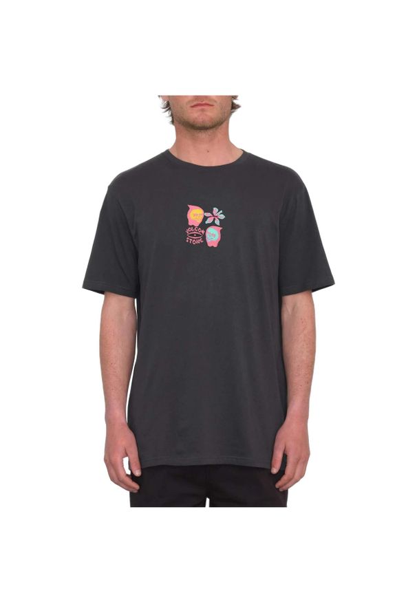 T-shirt Volcom Flower Budz – Stealth. Kolor: wielokolorowy, brązowy. Sport: turystyka piesza