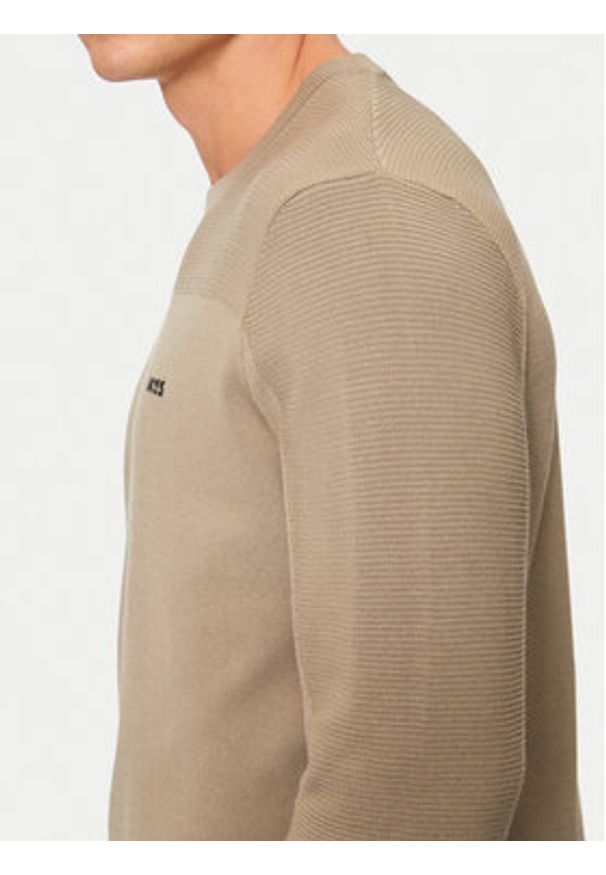 BOSS Sweter Momentum-X_Cn 50498559 Beżowy Regular Fit. Kolor: beżowy. Materiał: syntetyk