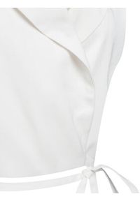 ACCESS FASHION Kamizelka 53-1028-195 Biały Slim Fit. Kolor: biały. Materiał: wiskoza