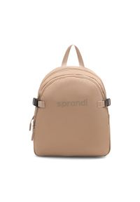 Sprandi Plecak SPR-P-028-A23 Beżowy. Kolor: beżowy. Materiał: materiał, poliester