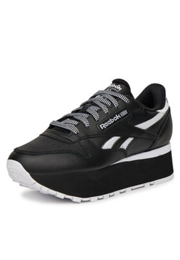 Reebok Sneakersy CLASSIC LEATHER TRIPLE LIFT 100209621 Czarny. Kolor: czarny. Materiał: skóra. Model: Reebok Classic