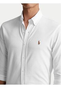 Polo Ralph Lauren Koszula 710932545002 Biały Custom Fit. Typ kołnierza: polo. Kolor: biały. Materiał: bawełna #5