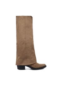 DeeZee Kozaki 23689-22 Brązowy. Kolor: brązowy. Materiał: materiał