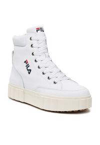 Fila Sneakersy Sandblast High FFT0052.10004 Biały. Kolor: biały. Materiał: skóra #4