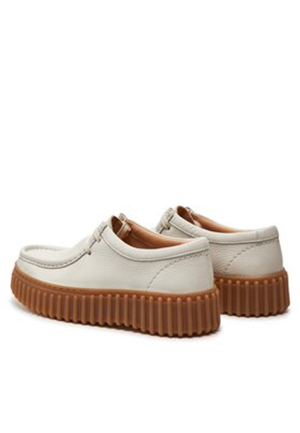 Clarks Półbuty Torhill Bee 26172085 Écru. Materiał: skóra