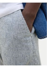 Jack & Jones - Jack&Jones Szorty materiałowe Tace Mykonos 12269376 Niebieski Tapered Fit. Kolor: niebieski. Materiał: len