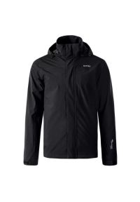 Hi-tec - Kurtka męska Softshell Hi-Tec Oscar - czarna, Rozmiar L. Typ kołnierza: kołnierzyk stójkowy. Kolor: czarny. Materiał: softshell. Sport: turystyka piesza #1