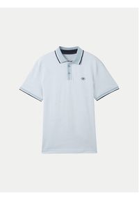 Tom Tailor Polo 1040822 Błękitny Regular Fit. Typ kołnierza: polo. Kolor: niebieski. Materiał: bawełna #5