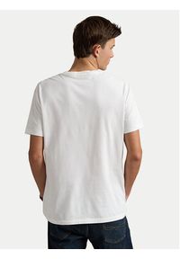 Polo Ralph Lauren T-Shirt 710974584001 Biały Custom Slim Fit. Typ kołnierza: polo. Kolor: biały. Materiał: bawełna #4