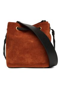 Pinko - PINKO Torebka Secchiello Mini PE 25 PLTT 104303 A2CC Brązowy. Kolor: brązowy. Materiał: skórzane, zamszowe